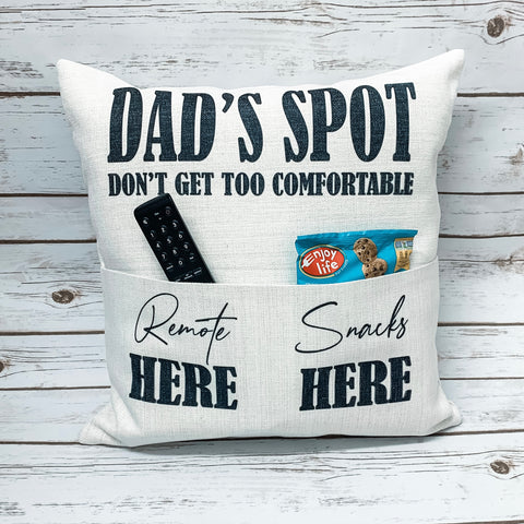 Dad's Spot Pocket Pillow