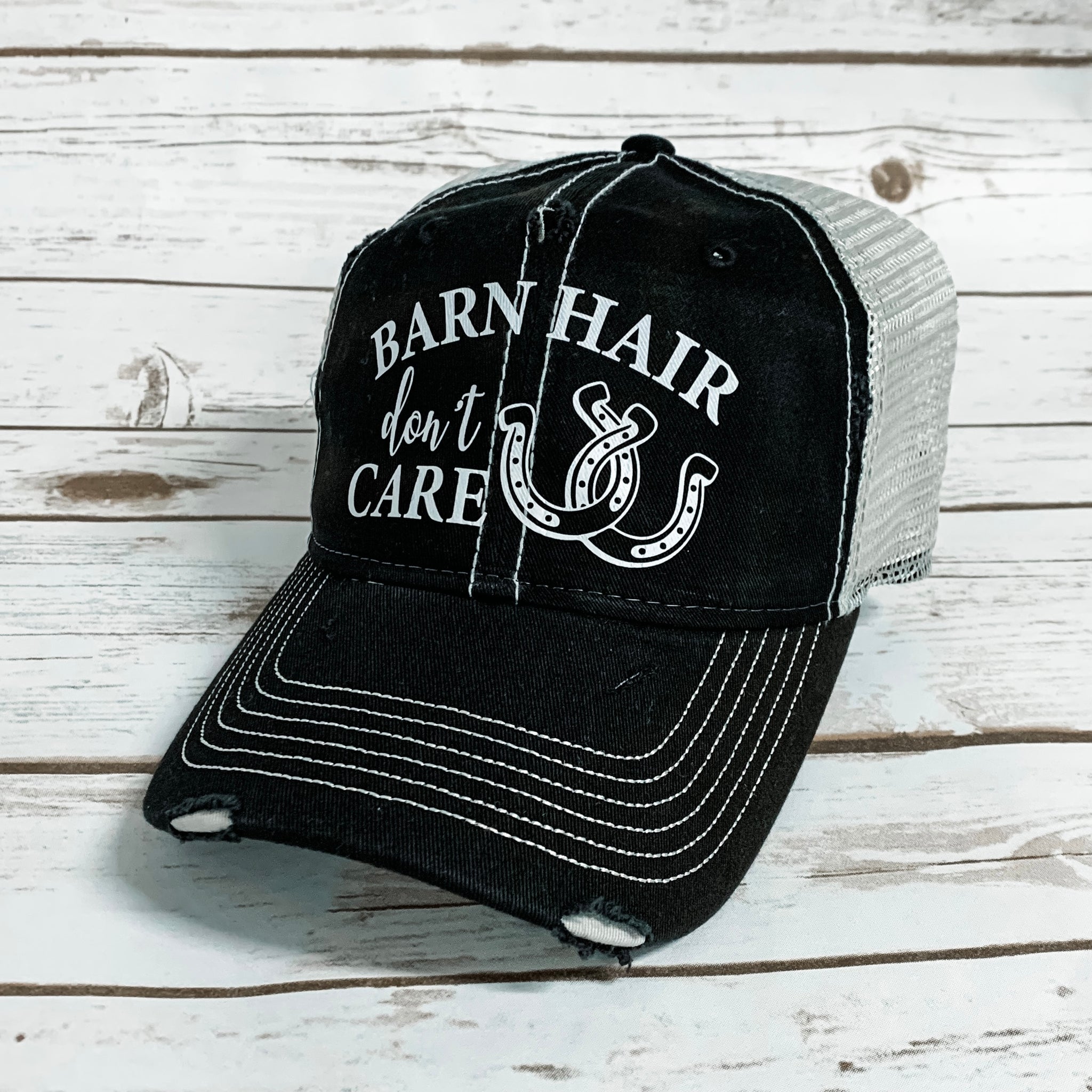 Barn Hair Distressed Hat