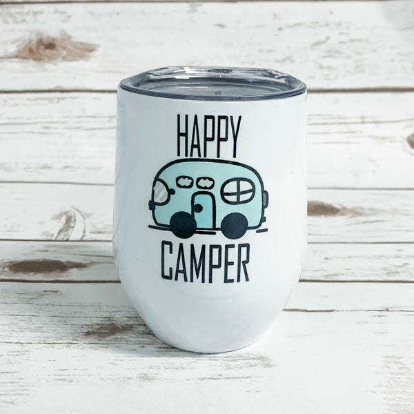 Happy Camper Wine Tumbler