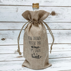 Rescue This Wine Bottle Bag